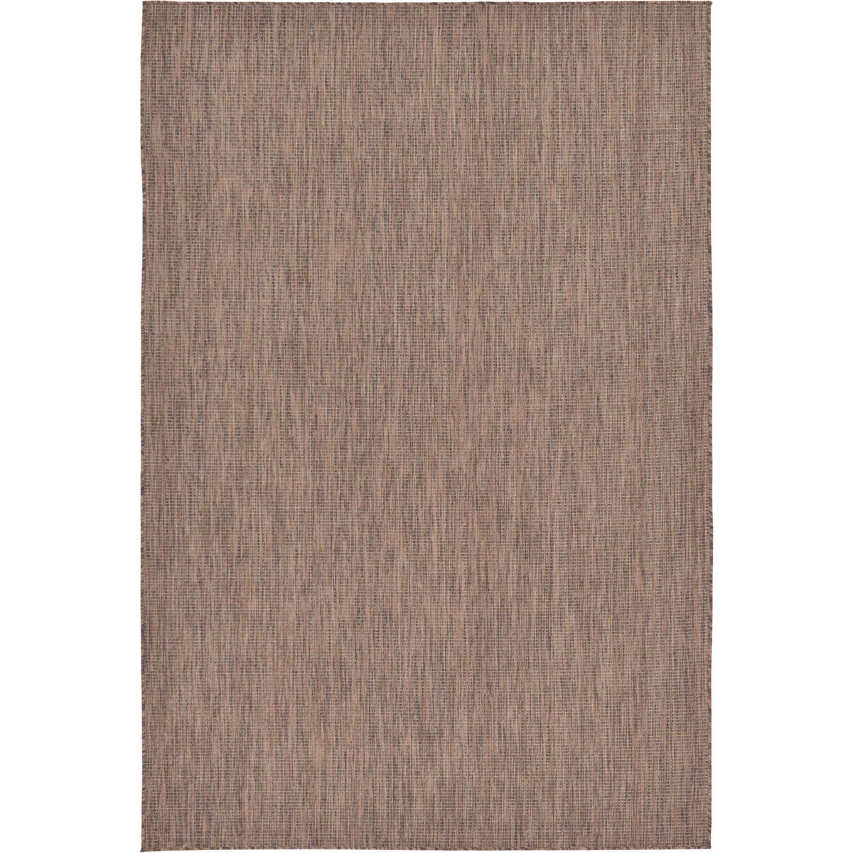 Unique Loom Outdoor Solid Area Rug - 6' x 9' Light Brown